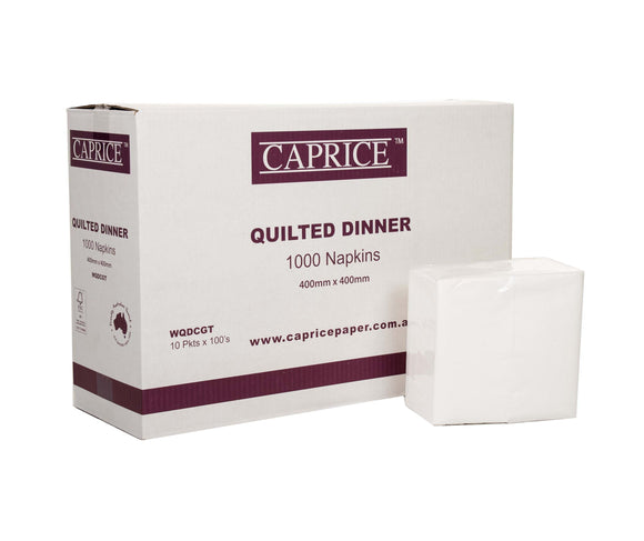 Caprice Quilted Dinner Napkin 2 Ply 400mm x 400mm GT Fold