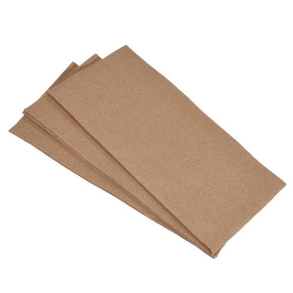 Kraft Quilted Dinner Napkin 2 Ply 400mm x 400mm GT Fold
