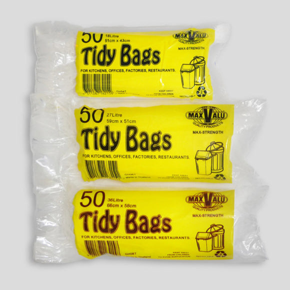 MaxValu Tidy Bags 18L (Qty 1000)