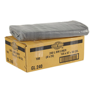 MaxValu Bin Liner Extra Strength 240L (Qty 100)